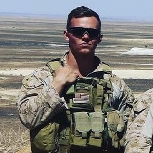 Austin Kutz during his service in the United States Marine Corps