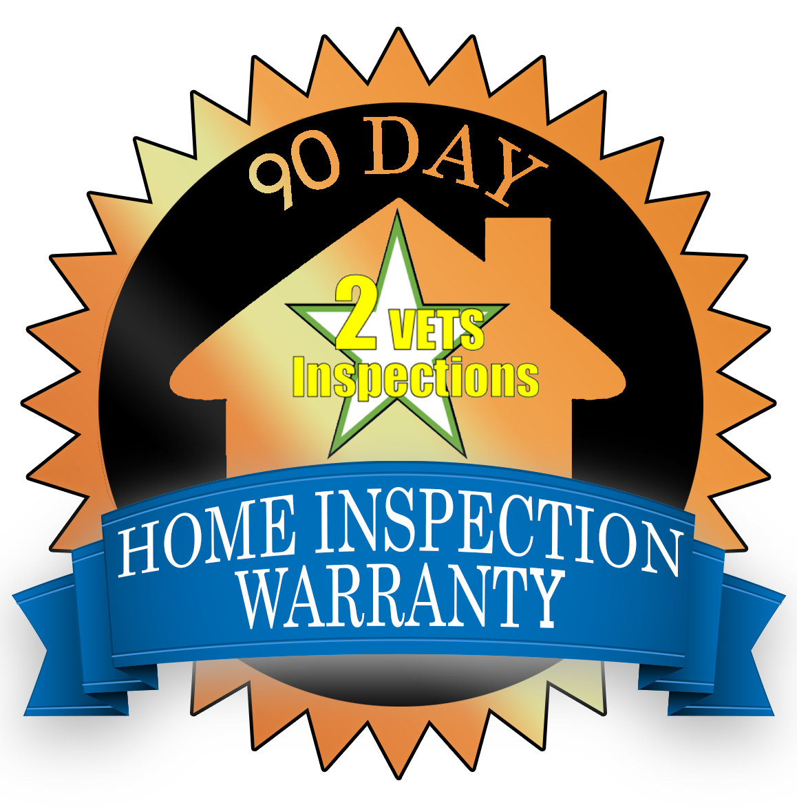 2 Vets Inspections - 90 Day Logo Seal